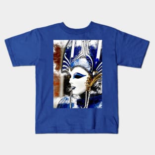 Venice Carnival. Snow Queen mask Kids T-Shirt